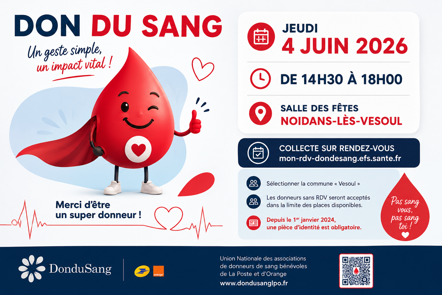 Collecte de don du sang